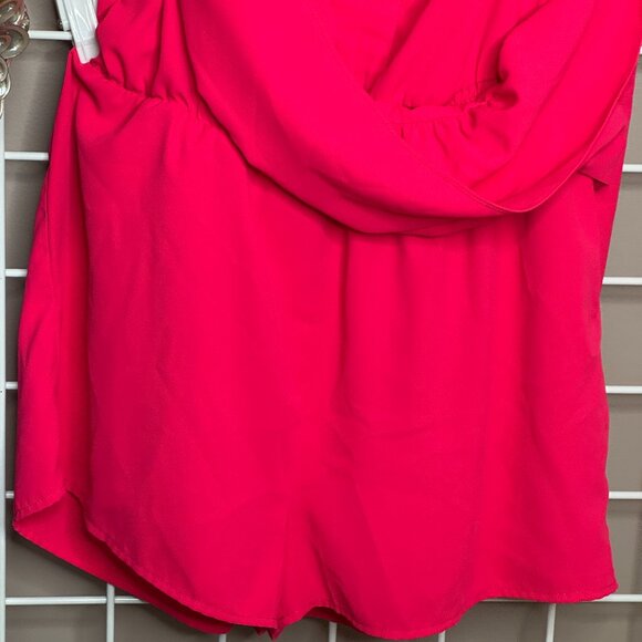 Amanda Uprichard Lela Romper, Hot Pink, Size L, Like New - Picture 7 of 15